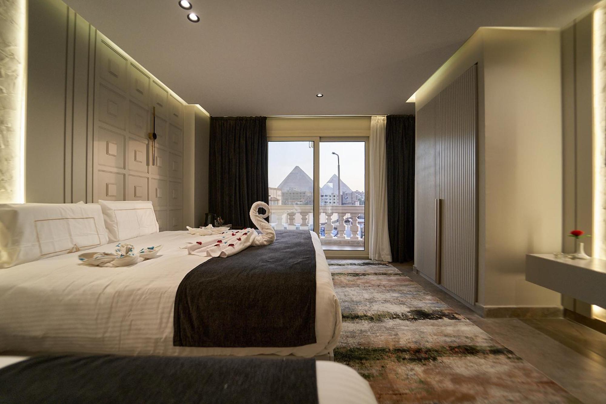 Pyramids Charm Hotel Al Kawm al Akhdar Bagian luar foto
