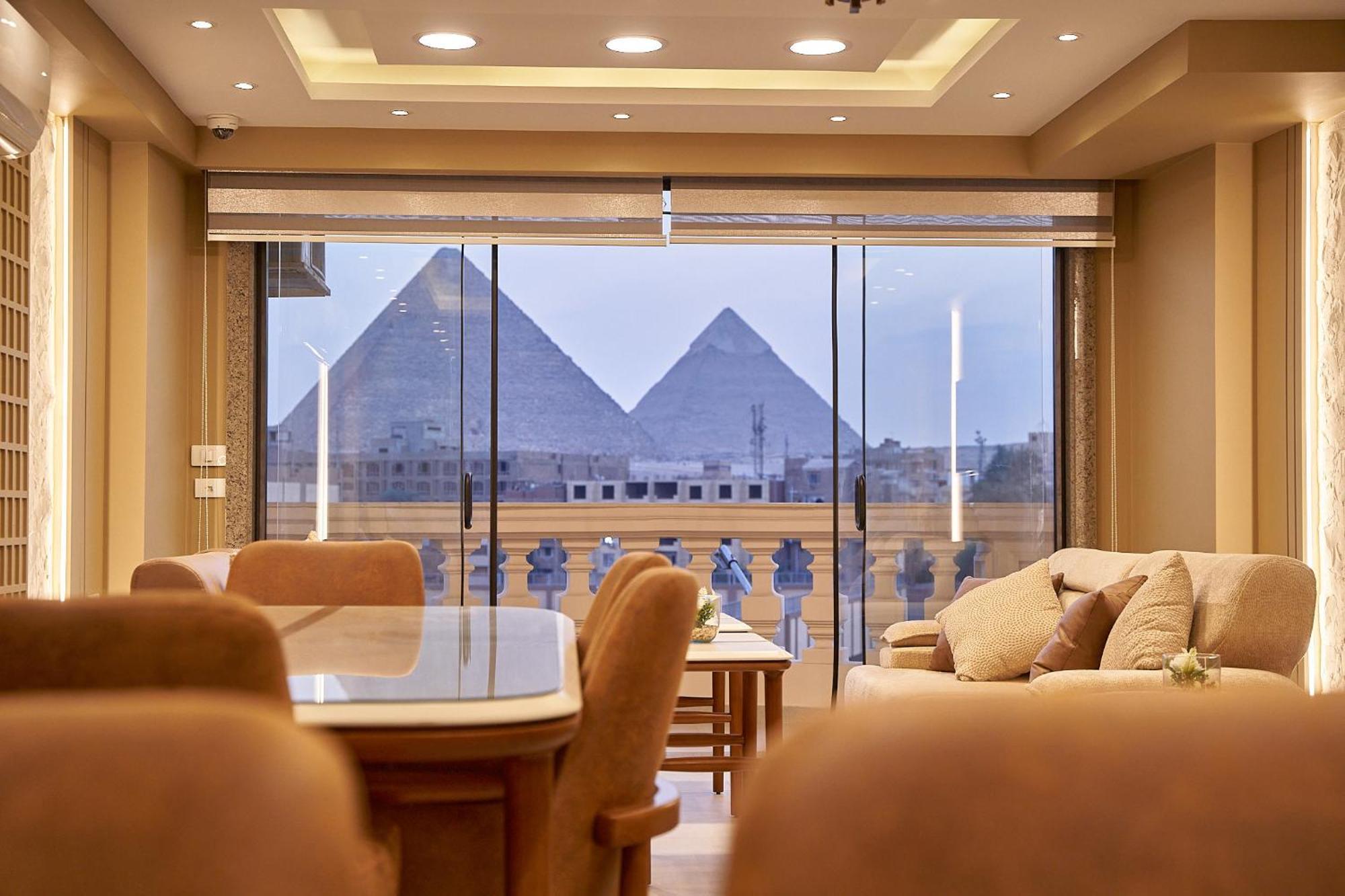 Pyramids Charm Hotel Al Kawm al Akhdar Bagian luar foto